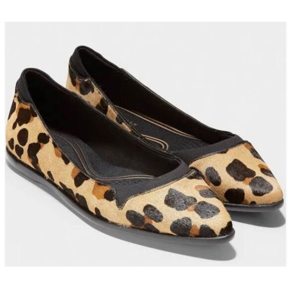 Cole Haan Grand Ambition Skimmer Jaguar Haircalf 7.5 medium new in box - Picture 1 of 12